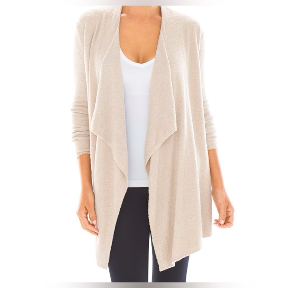 Barefoot Dreams Bamboo Chic Lite Calypso Cardigan Oatmeal Sz 2X Cozy Warm Lounge